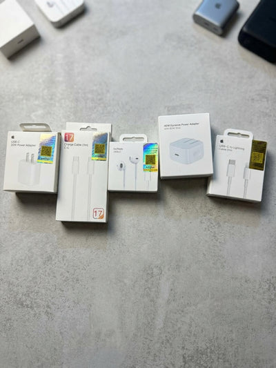 All-In-One Apple Accessories Super Combo | Fast Chargers, Cables & Apple Original Handfree